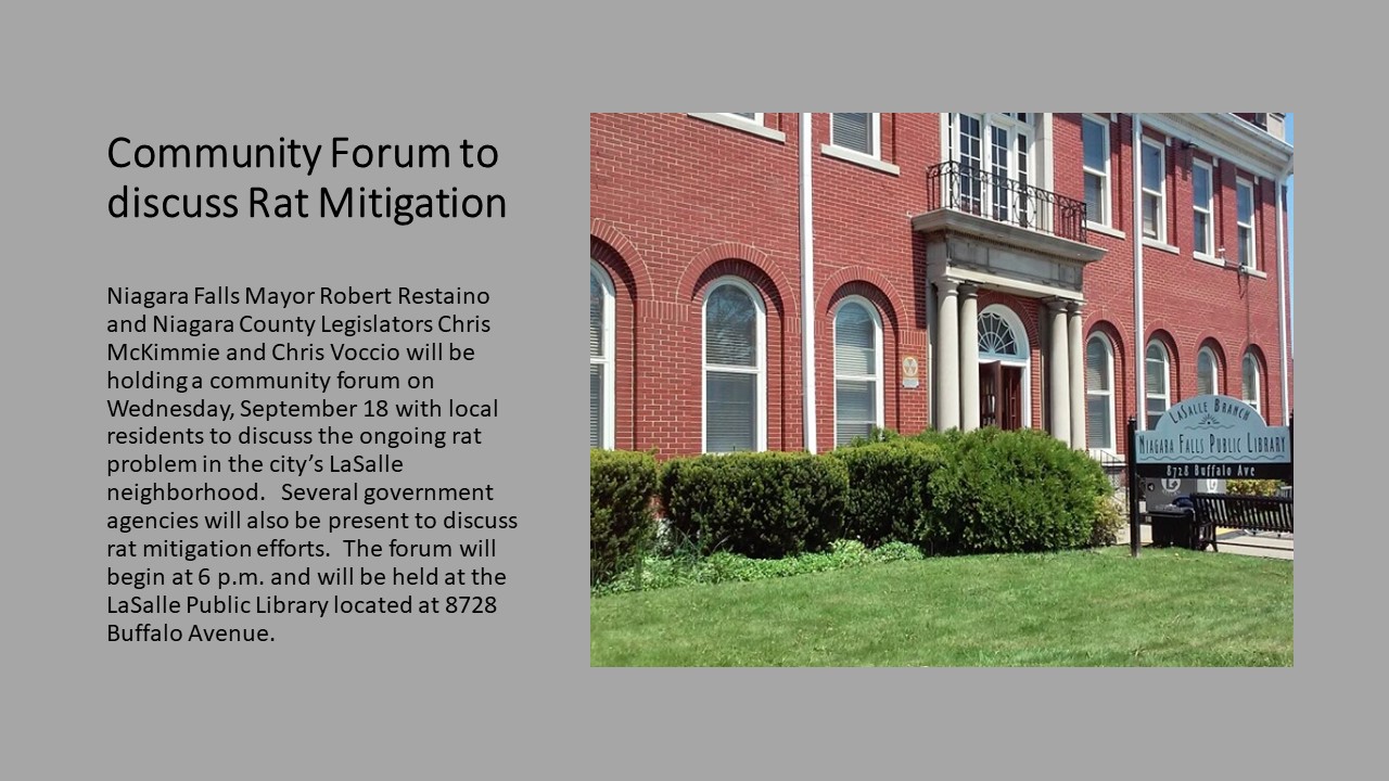 Community Forum to discuss Rat Mitigation